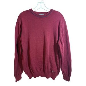 Tony Montana Burgundy Crew‎ Neck Long Sleeve Sweater Mens XXL